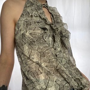 Forever 21 blouse with keyhole neck detail